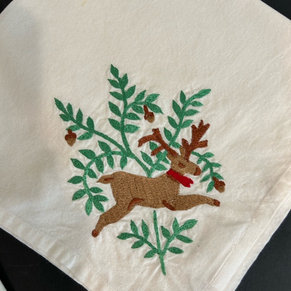 Festive Embroidered Holiday Napkins - Picture 5 of 8